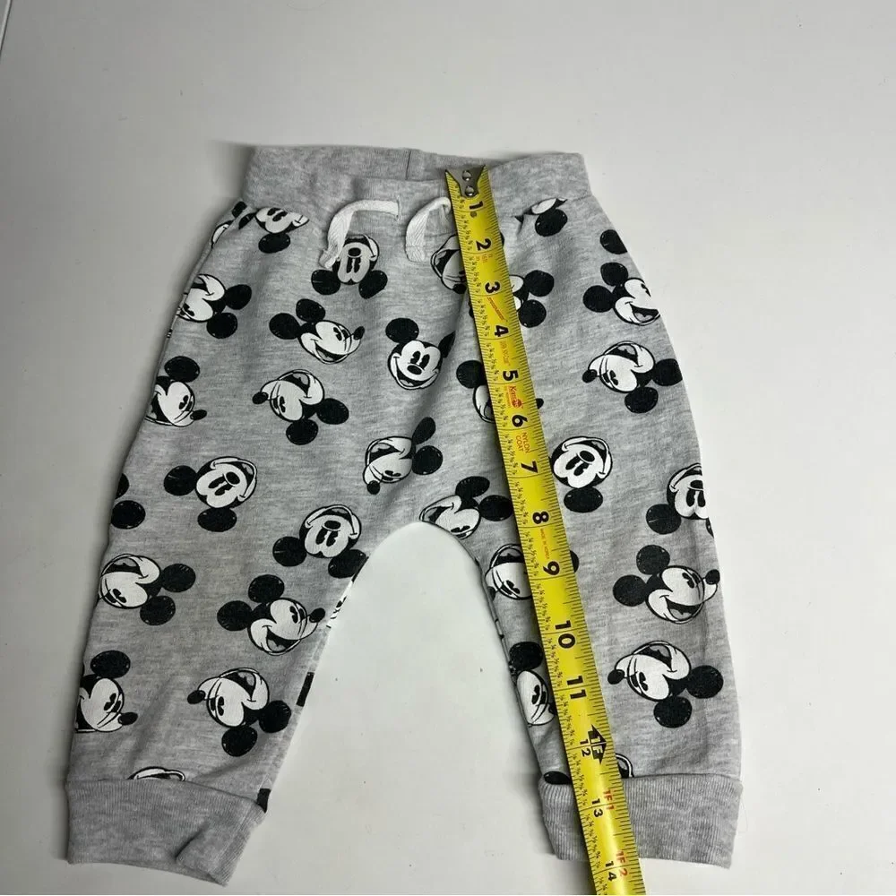 Disney Baby Mickey Mouse  Sweatpants And Hoodie Sweatshirt With Ears Size 12M